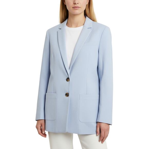 41 Hawthorn Two-Button Blazer Jacket Women’s Medium Blue Notch Collar NWOT - Picture 1 of 9